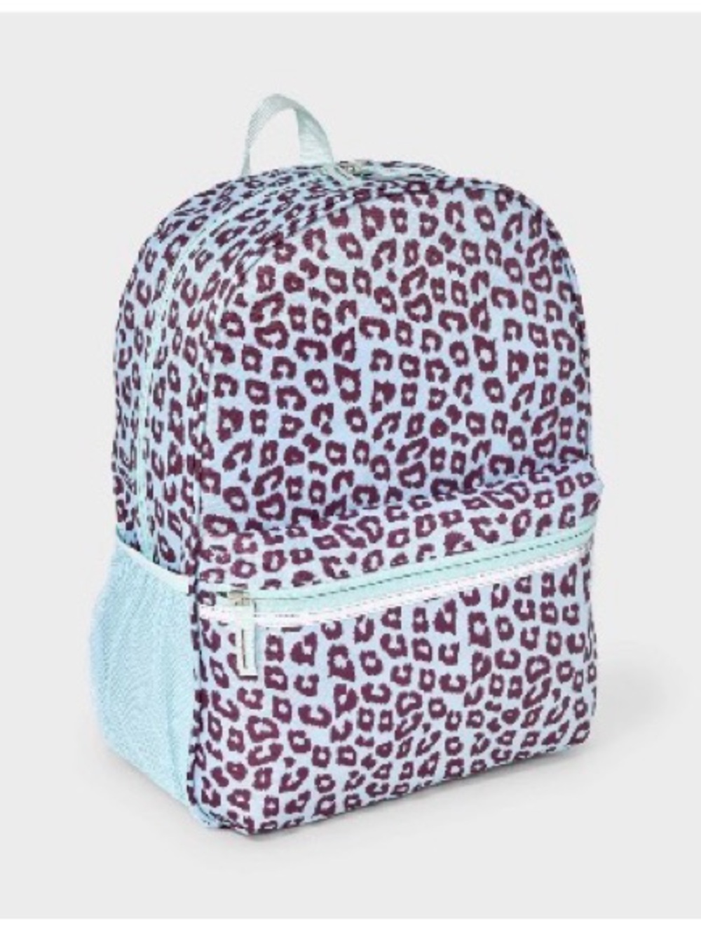 Target laptop Leopard Print Backpack in Light Blue & brown nwt